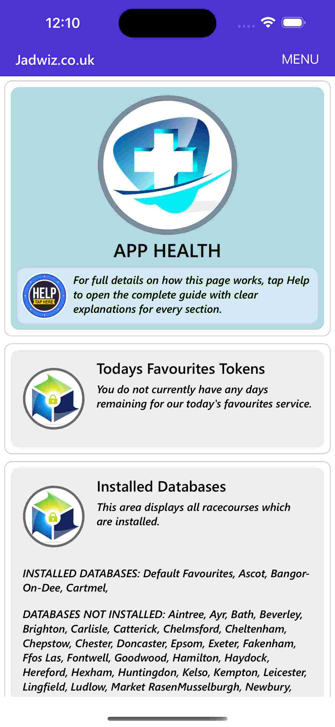 My App Health screenshot